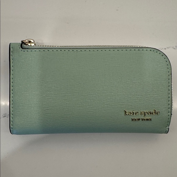Kate Spade Mint Green Card Holder - Picture 1 of 9